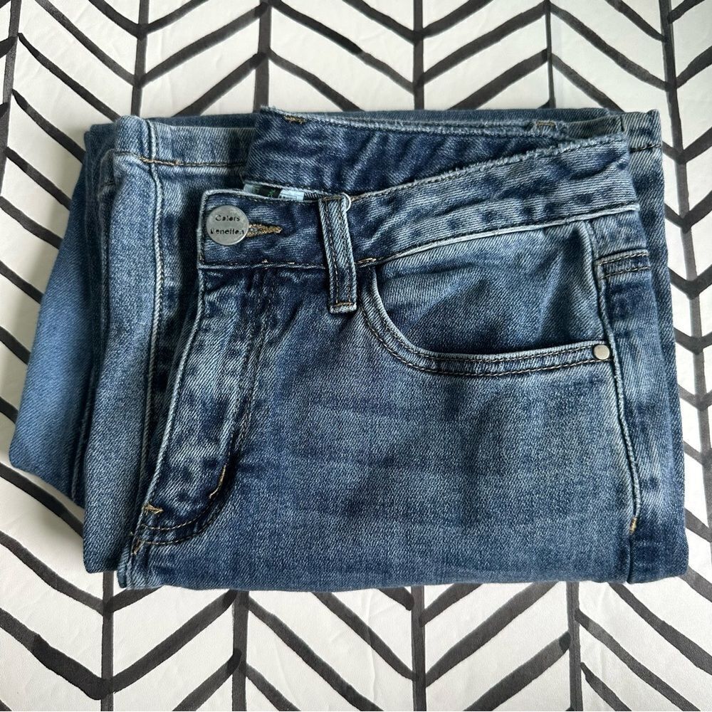 Stile Benetton Size 8 Straight Leg Ankle Cut Medium Wash Jeans